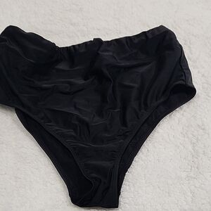 Black High-Waisted Bikini Bottom